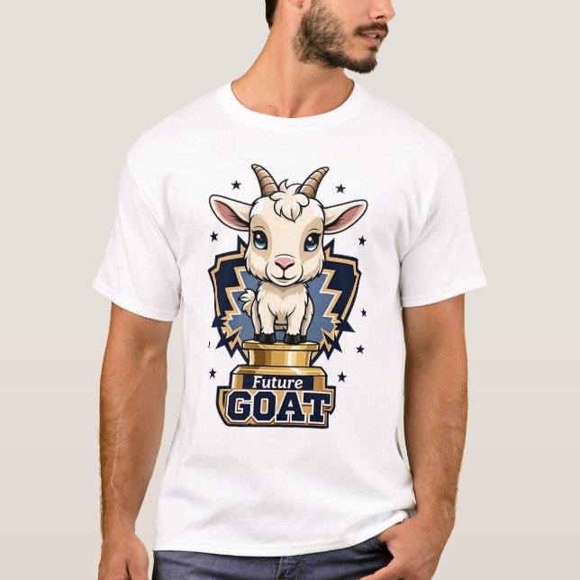 Framtida GOAT Motivational Gym Workout Manar T-Shi T Shirt (Framsida)
