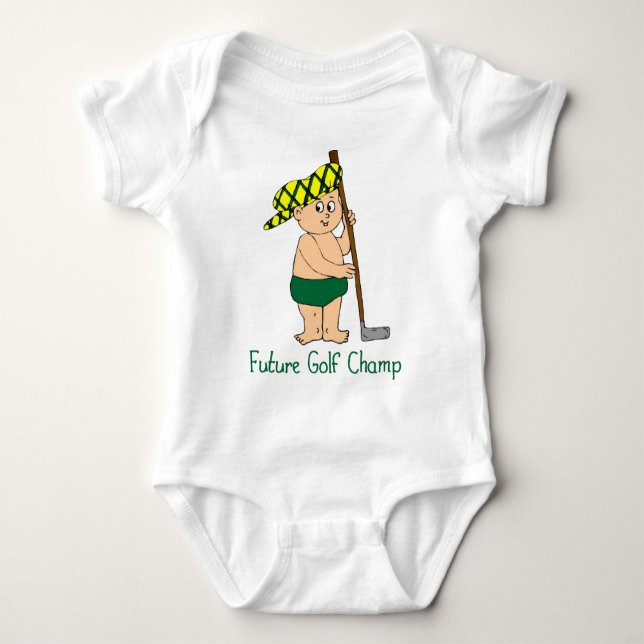 Framtida Golf Champ Baby Tees Tee Shirt (Framsida)