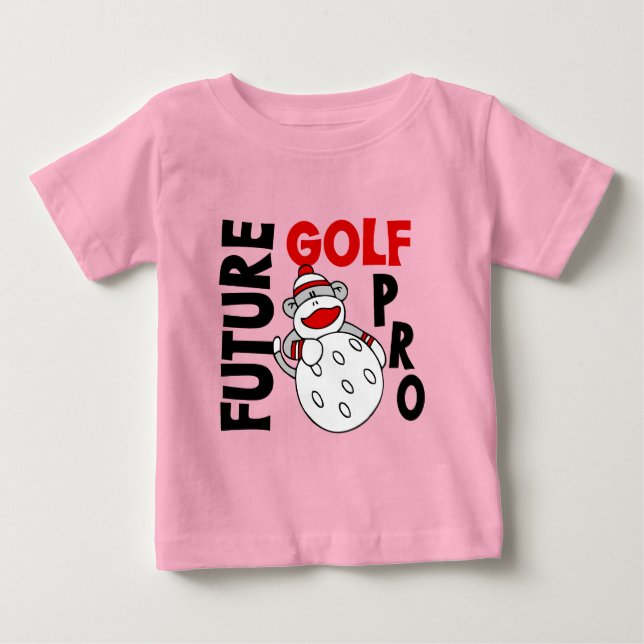 Framtida Golf Pro Sock monkey T Shirt (Framsida)