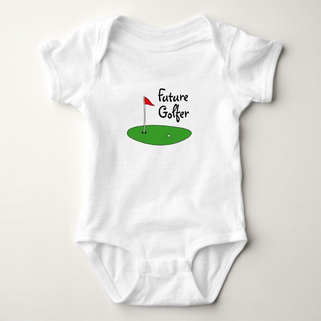 Framtida golfer Baby-dräkt för nyfödda barn T Shirt (Framsida)