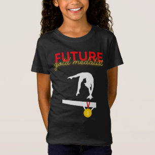 Framtida Guld Medalist Girls Gymnastics T-Shirt