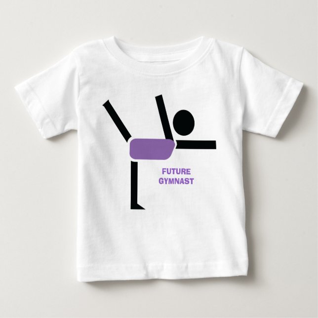 Framtida gymnastik, gymnastik, anpassningsbar tee shirt (Framsida)