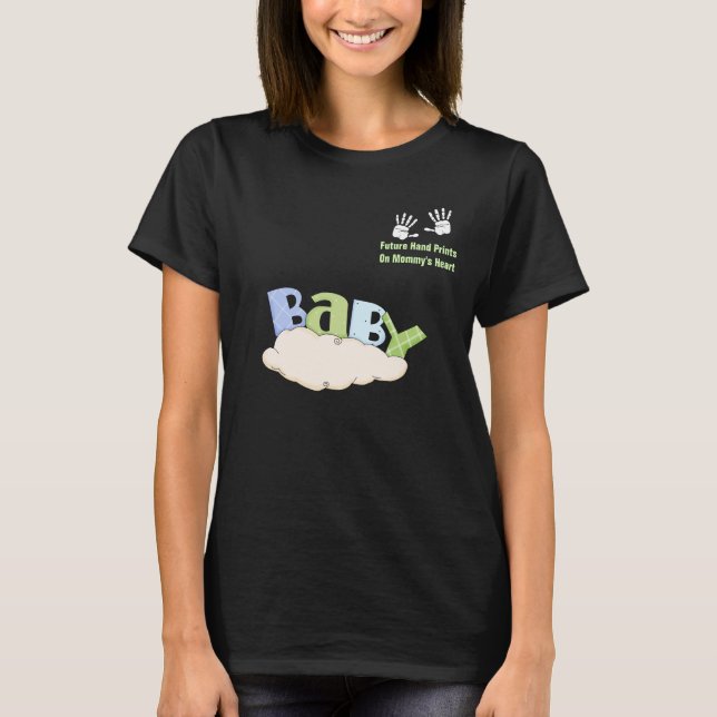 Framtida handsutskrifter Moderskap T-Shirt (Framsida)