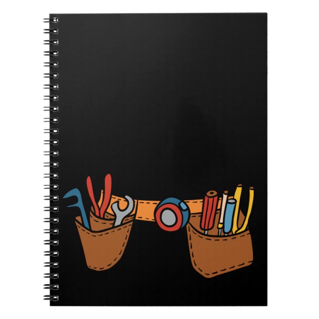 Framtida hantverkare för Cute Carpenter Verktyg Bä Anteckningsbok (Framsidan)