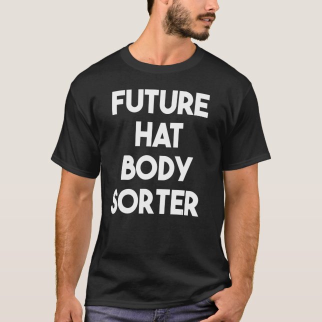 Framtida Hat Body Sorter T Shirt (Framsida)