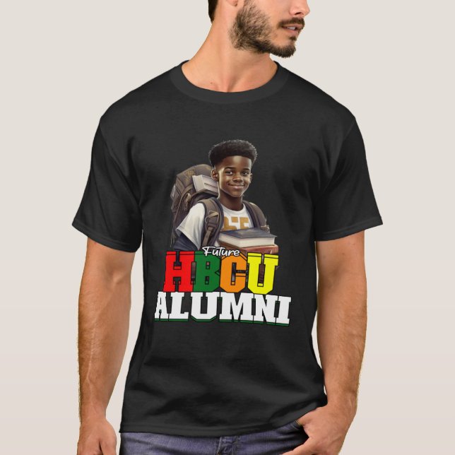 Framtida HBCU Alumni Apparel Historical Black coll T Shirt (Framsida)