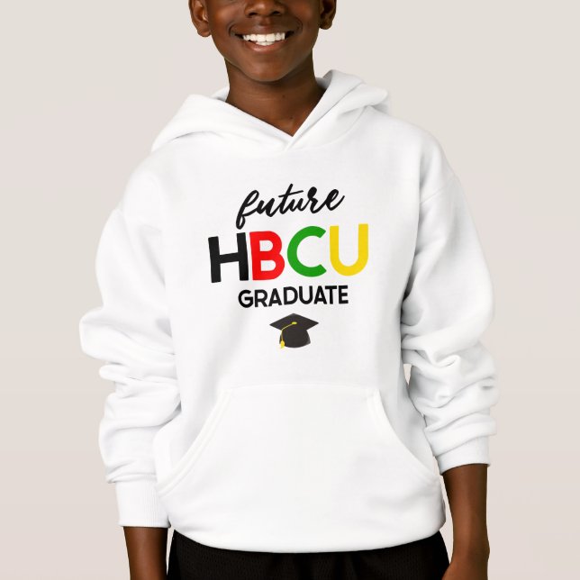 Framtida HBCU College Student Barn Hoodie T Shirt (Framsida)