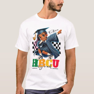 Framtida Hbcu-examensbarn Svarta flickor Afro Svar T Shirt