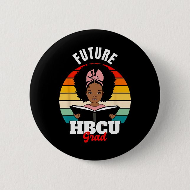 Framtida Hbcu Grad African Black History Månad Knapp (Framsida)