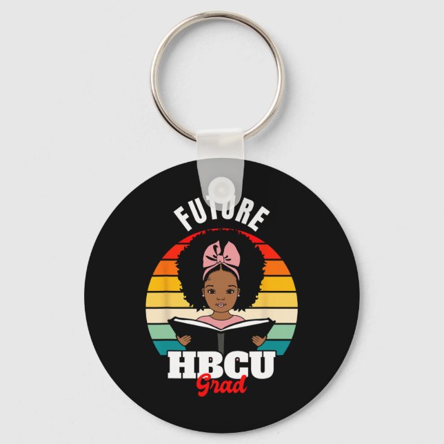 Framtida Hbcu Grad African Black History Månad Nyckelring (Framsida)