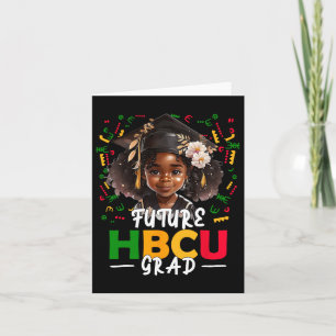 Framtida Hbcu Grad Afro Black Girl Kids Studenten  Kort