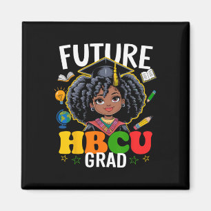 Framtida Hbcu Grad Afro Kids Black History Month Magnet