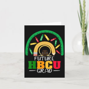 Framtida Hbcu Grad Black Boy Studenten Hbcu Kort