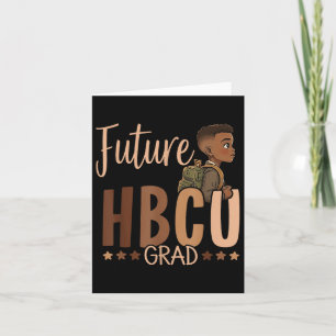 Framtida Hbcu Grad Black History Month Boy Graduat Kort
