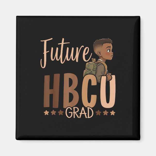 Framtida Hbcu Grad Black History Month Boy Graduat Magnet (Framsidan)