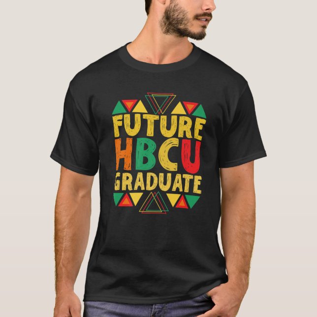 Framtida HBCU Grad Girl Boy Historical Black Colle T Shirt (Framsida)
