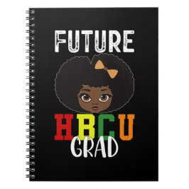 Framtida HBCU Grad Girl Studenten Black College Anteckningsbok