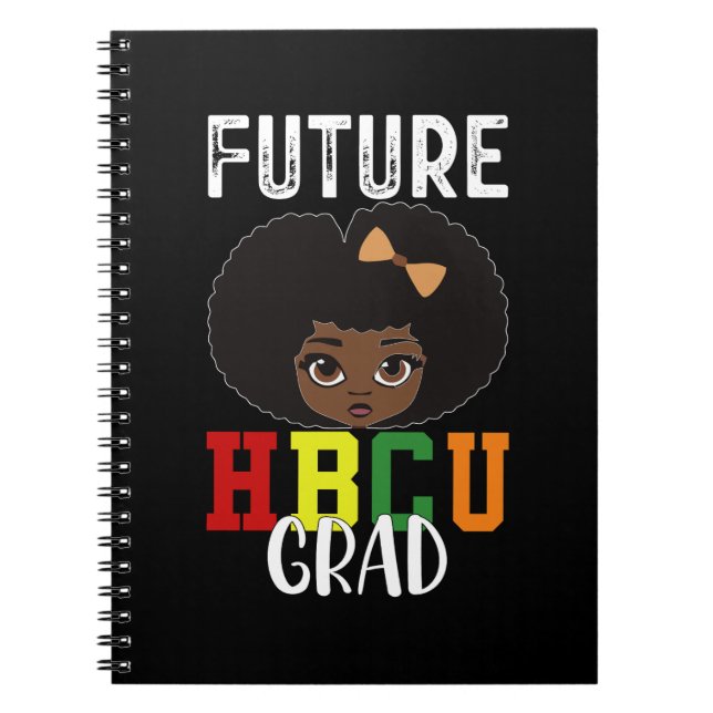 Framtida HBCU Grad Girl Studenten Black College Anteckningsbok (Framsidan)
