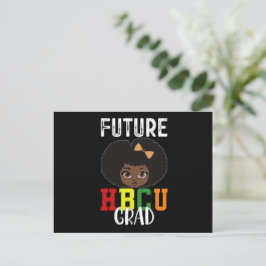 Framtida HBCU Grad Girl Studenten Black College Vykort