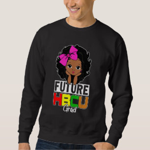 Framtida Hbcu Grad Girl Studenten Historiskt Blac Lång Ärmad Tröja