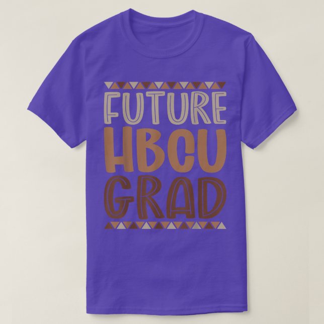 Framtida HBCU Grad History Black College Girl Mana T Shirt (Design framsida)