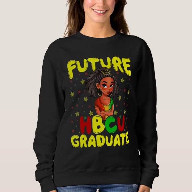 Framtida HBCU Grad History Black College Girl T Shirt (Framsida)