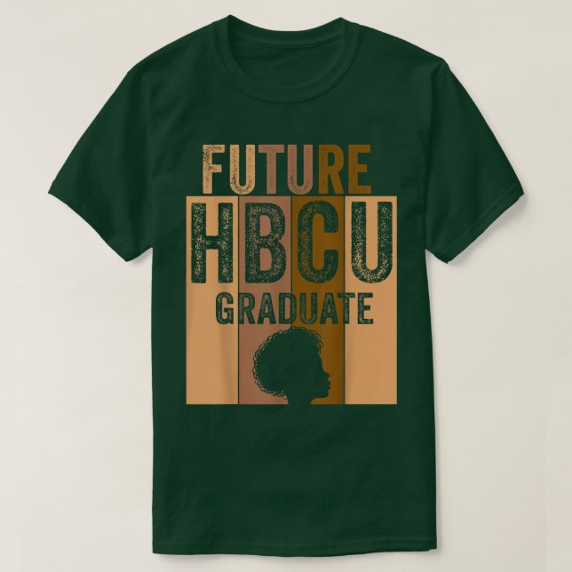 Framtida HBCU Grad History Black College Women  T Shirt (Design framsida)