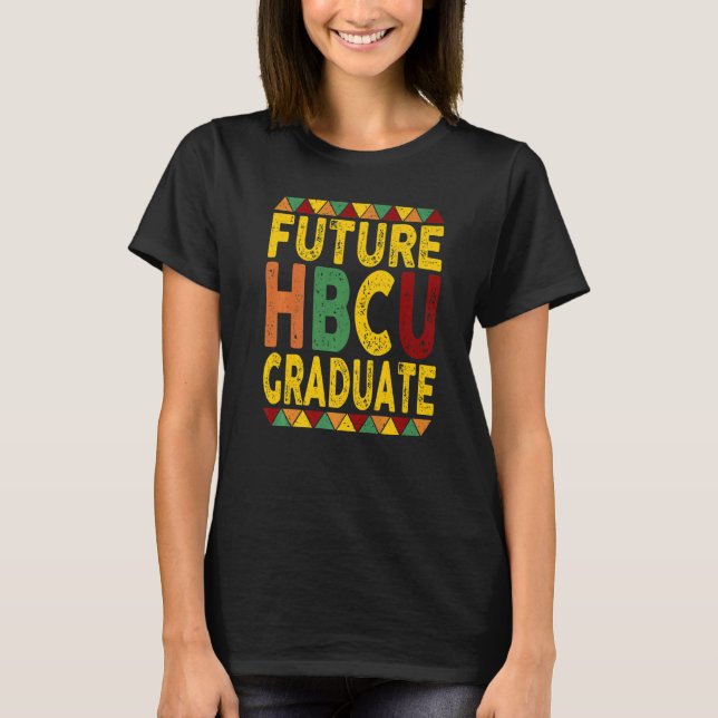 Framtida HBCU-högskoleexamen i svart Student T Shirt (Framsida)