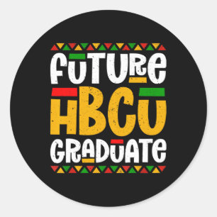 Framtida Hbcu Student Historical Black College Stu Runt Klistermärke