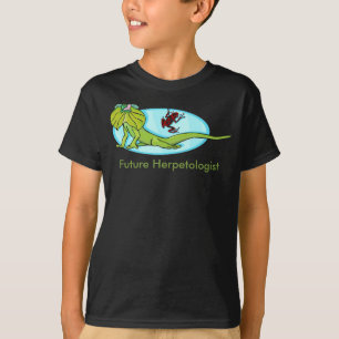 Framtida herpetolog med Frilled-nacke-ödla Tröja