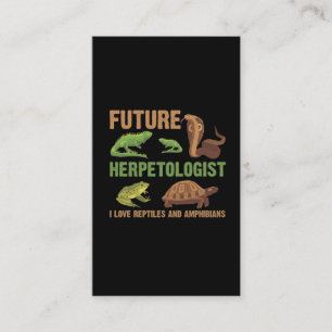 Framtida herpetolog Reptilafibians Fläkt Kid Visitkort