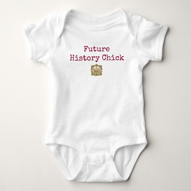 Framtida historiechickbaby tee shirt (Framsida)