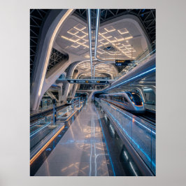 Framtida höghastighetstågsstation poster