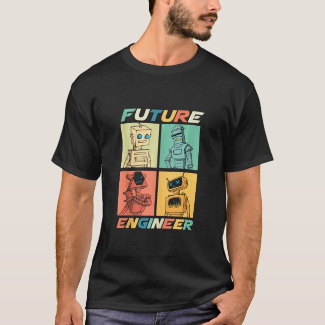 Framtida Ingenjör Costume Robot Robotics Vuxnas &  T Shirt (Framsida)
