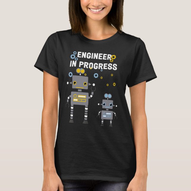 Framtida Ingenjör Robotics Robot Ingenjör i Progre T Shirt (Framsida)
