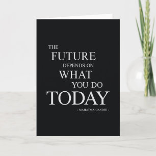 Framtida inspirerande motiv kort