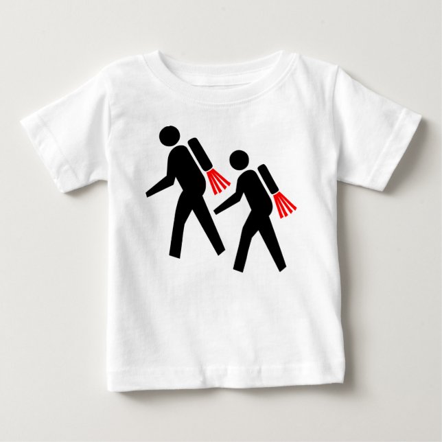 Framtida jet Pack-anställda T Shirt (Framsida)
