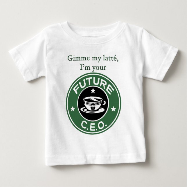 Framtida kaffe kedjar vd t-shirt (Framsida)