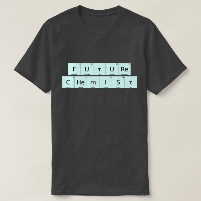 FRAMTIDA KEMIST - SPELAT MED INSLAG T-Shirt (Design framsida)