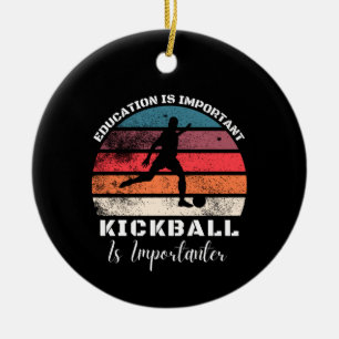 Framtida Kickball Älskare och spelare mamma pappa  Julgransprydnad Keramik