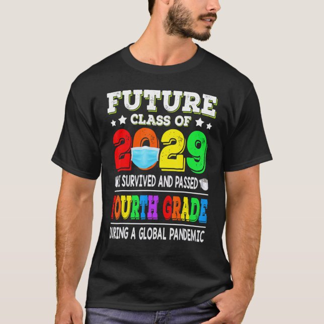 Framtida klass för 2028 2029 Back to school Ansikt T Shirt (Framsida)