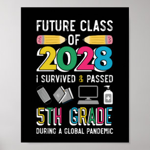 Framtida klass för 2028 Överlevt och godkända femt Poster