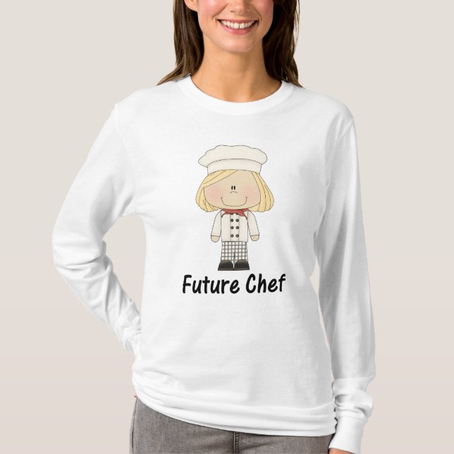 framtida kock (flickan) t-shirt (Framsida)
