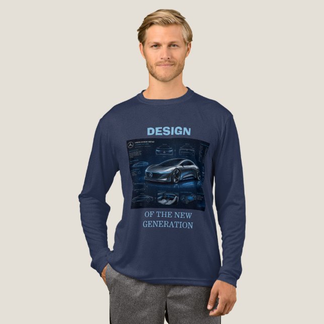 Framtida koncept för fordonsindustrins ritning t shirt (Hel framsida)