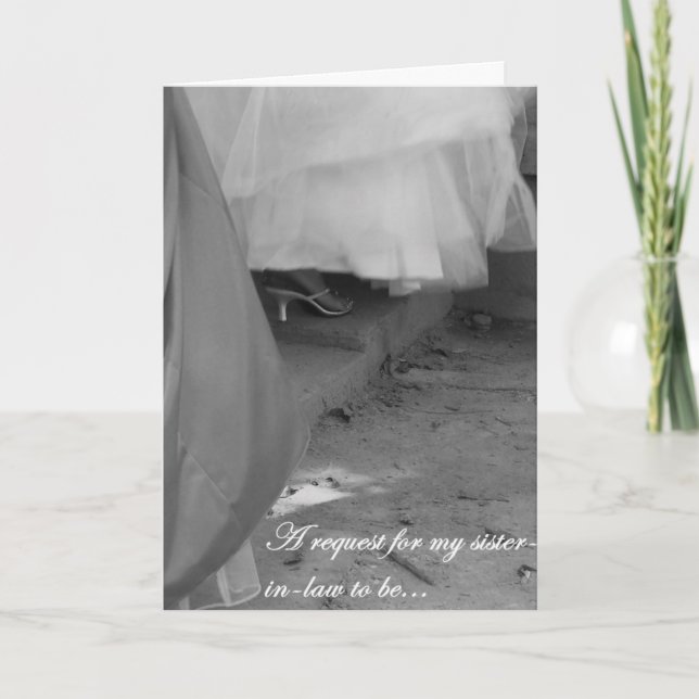 Framtida kort för rättsinställda Bridesmaid-begära (Framsida)