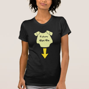 Framtida kortkortmig kvinna T-tröja - gravid T-shirt