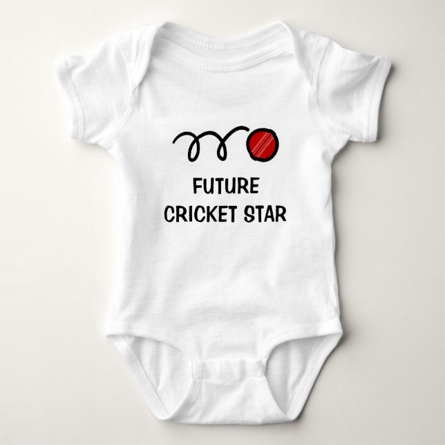 Framtida kricketspelare | Cute baby-kläder T Shirt (Framsida)