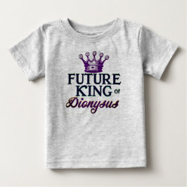 Framtida Kung i Dionysus Baby Romper Mardi Gras T Shirt