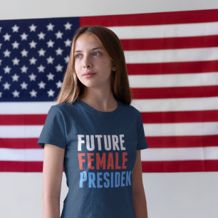 Framtida kvinnlig president t shirt