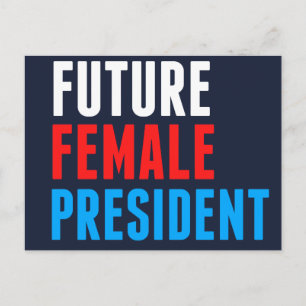 Framtida kvinnlig president vykort